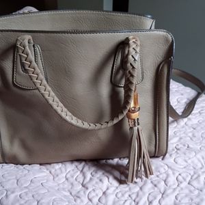 Big budda  ,tan hand bag,